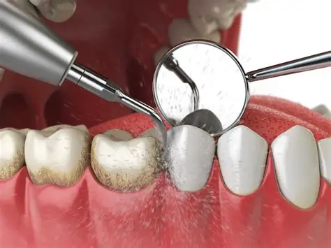 Removing stains during dental polishing treatment